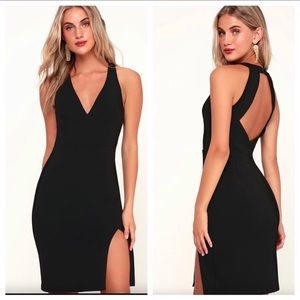 Lulu’s Total Knockout Black Backless Bodycon Dress